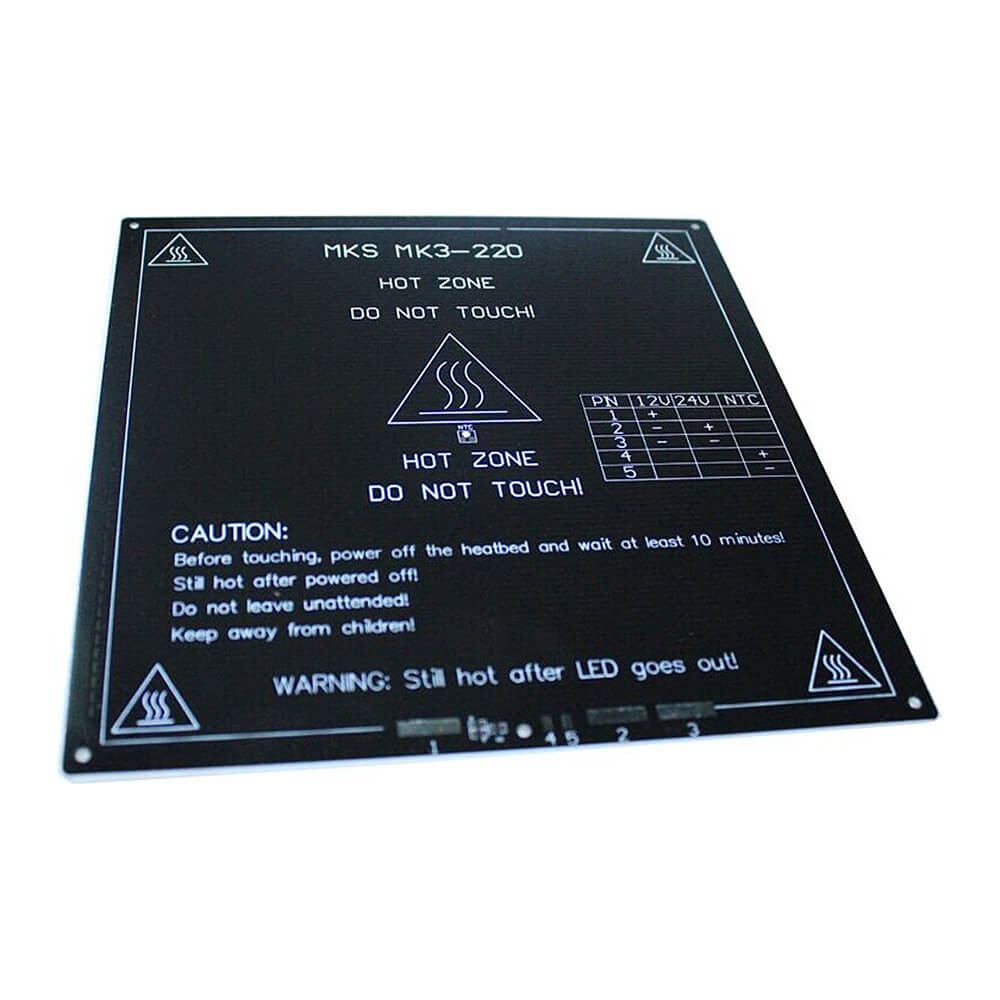 RepRap MK3 3D Printer Heatbed Standard Aluminum Plate 3mm PCB Hot Bed