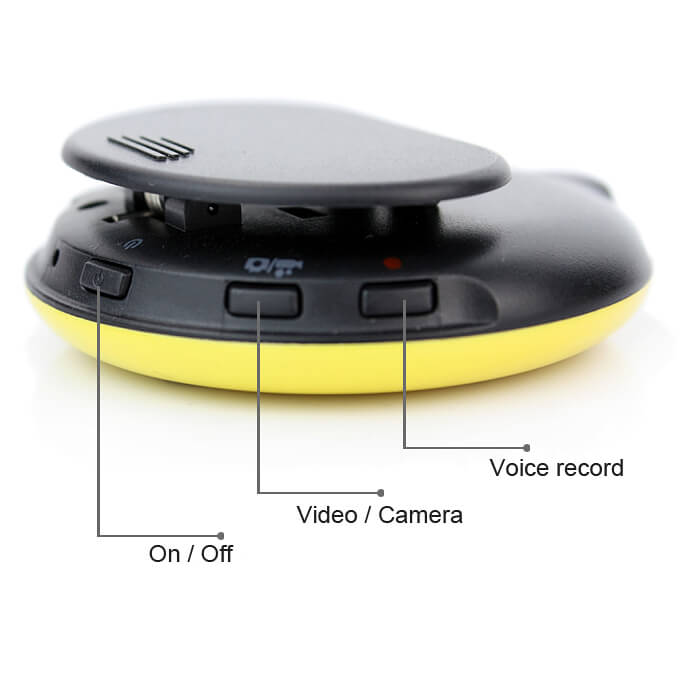 Smile Face Car Portable Camera Mini Car DVR Sport Camera