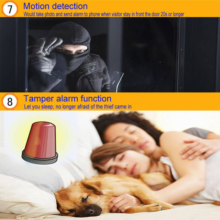H8-A Smart WiFi Video Doorbell 130W Motion Detection Night Vision Tamper Alarm - Standard Version