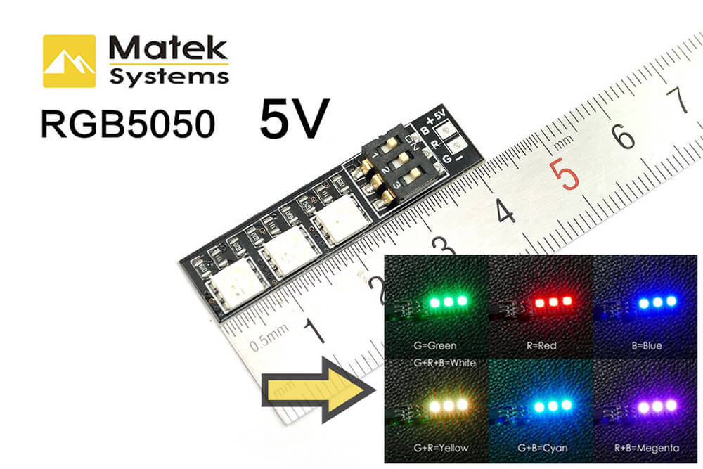 Matek RGB LED Board 5050 5V For FPV RC Quadcopter Multicopter
