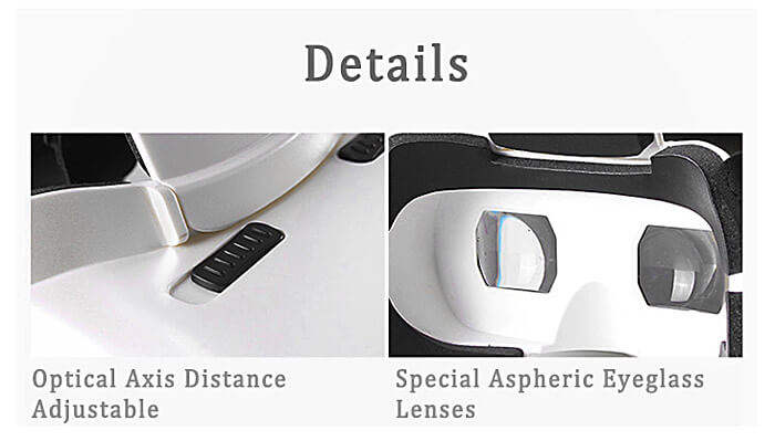 RITECH RIEM3 Plus 3D VR Virtual Reality Headset FOV75 IPD Adjustable for 4.7-6inch Smartphones
