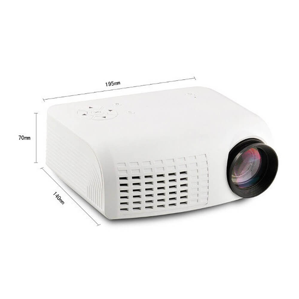 E07 1920*1080 100LM DLP Home Office Projector Home Theater AV HDMI TF MIC