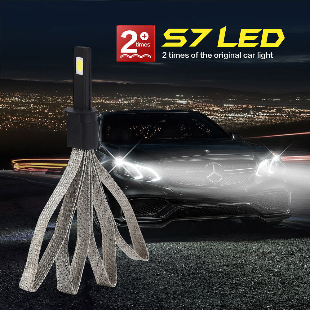 S7 H1-6000K-A 30W 3200LM LED Car Headlight Kit Auto Lighting System Car LED Bulb
