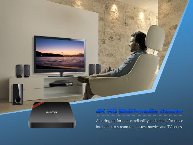 Nexbox A95X Amlogic S905X 4K KODI Preinstalled Android 6.0 TV BOX 1G/8G WIFI LAN HDR