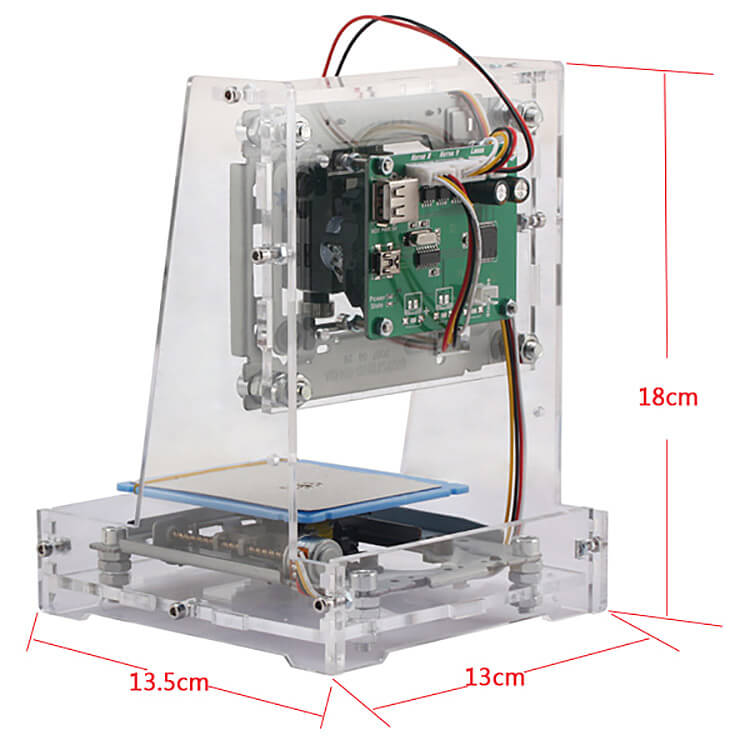 JZ-5-T 500mw USB DIY MINI Red Laser Engraving Machine Laser Cutter for Windows XP/7/8/10