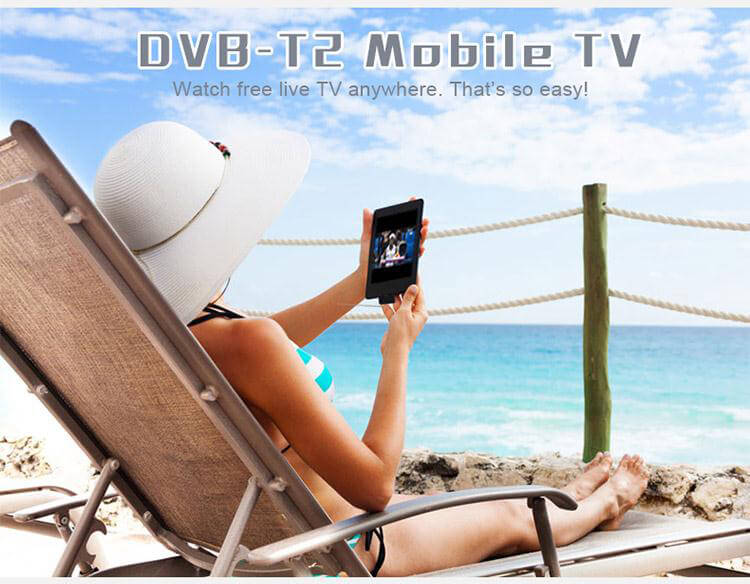 D206 DVB-T2 Live TV HD Digital TV Receiver TV Tuner Satellite Receiver TV Stick For Android Phone & Tablet