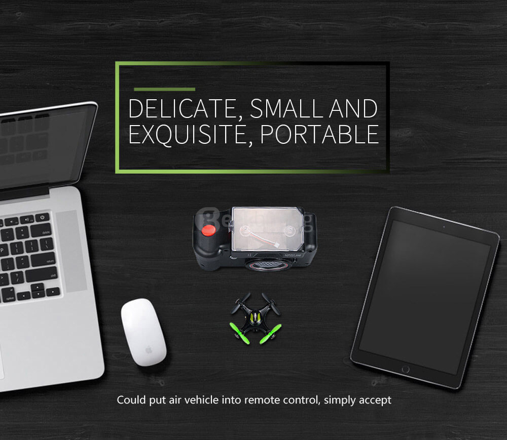 DHD D2 MINI With 2.0MP HD Camera Headless Mode 3D Roll RC Quadcopter RTF