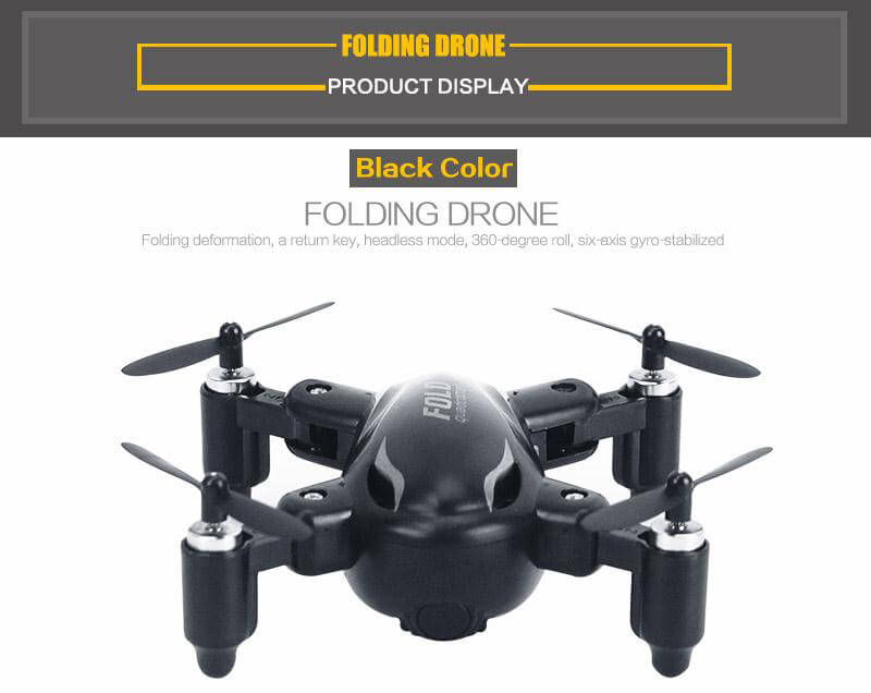 SY X31 Foldable Arm Headless Mode 2.4G 4CH Mini RC Quadcopter RTF - Black