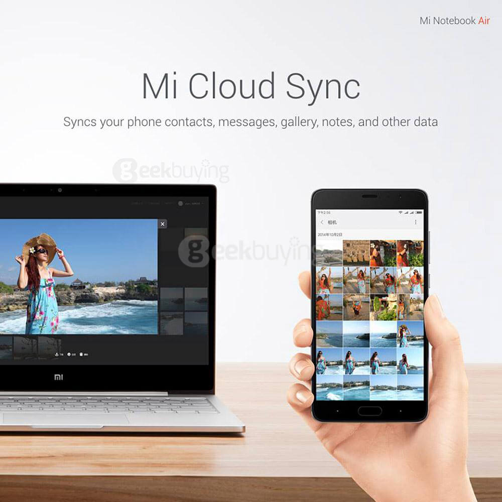 Xiaomi Mi Notebook Air 12.5 inch Laptop Intel Core M3-6Y30 Dual Core 2.2GHz Windows 10 Home 4GB RAM 128GB SATA SSD FHD 1920*1080 Bluetooth 4.1 WiFi Backlight Keyboard - Gold