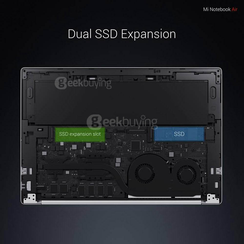 Xiaomi Mi Notebook Air 12.5 inch Laptop Intel Core M3-6Y30 Dual Core 2.2GHz Windows 10 Home 4GB RAM 128GB SATA SSD FHD 1920*1080 Bluetooth 4.1 WiFi Backlight Keyboard - Gold