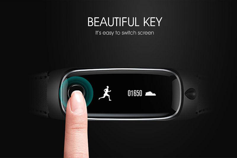 M6 Smart Bracelet Bluetooth 4.0 Headset Combo with Pedometer / Sleep Tracker / Dialer / Hand-free Calls / Anti-lost For Android iOS - Black