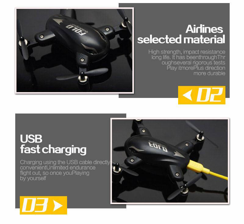 SY X31 Foldable Arm Headless Mode 2.4G 4CH Mini RC Quadcopter RTF - White