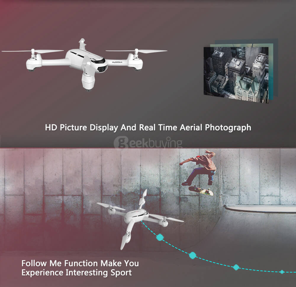 Bundle Hubsan X4 H502S 5.8G FPV GPS RC Quadcopter + Extra 7.4V 610mAh battery + Extra Propeller Set
