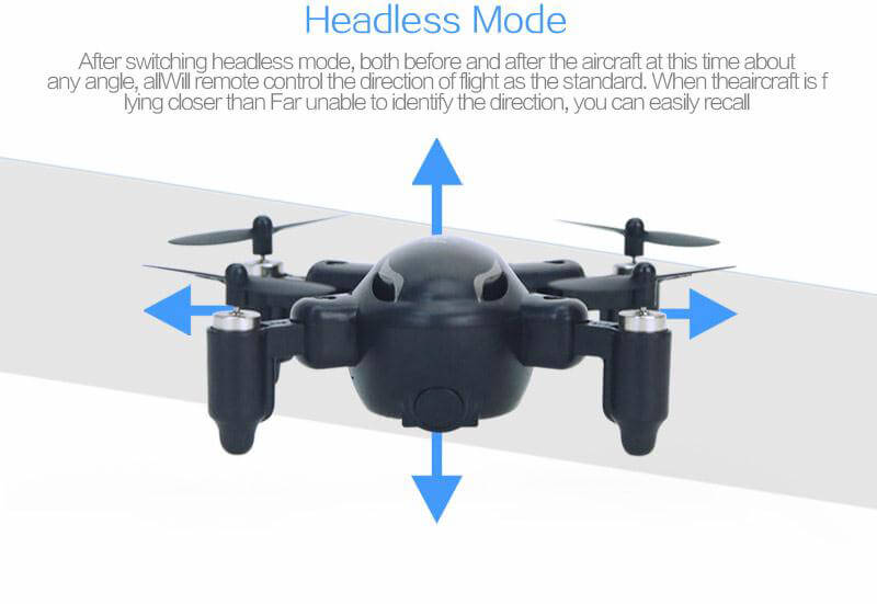 SY X31 Foldable Arm Headless Mode 2.4G 4CH Mini RC Quadcopter RTF - Black