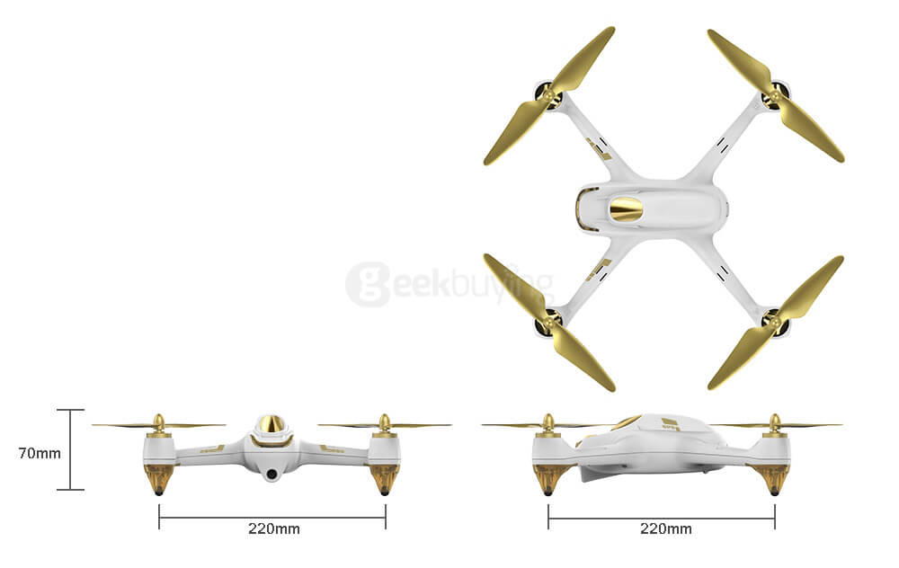 Hubsan H501S High Edition 5.8G FPV Brushless With 1080P HD Camera GPS RC Quadcopter RTF - White