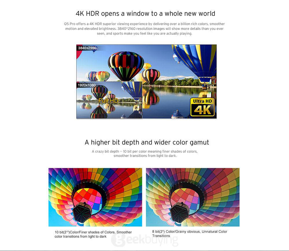 Bundle Himedia Q5 Pro HI3798CV200 4K@60fps Android 5.1 TV BOX + T2 2.4G Wireless Air Mouse