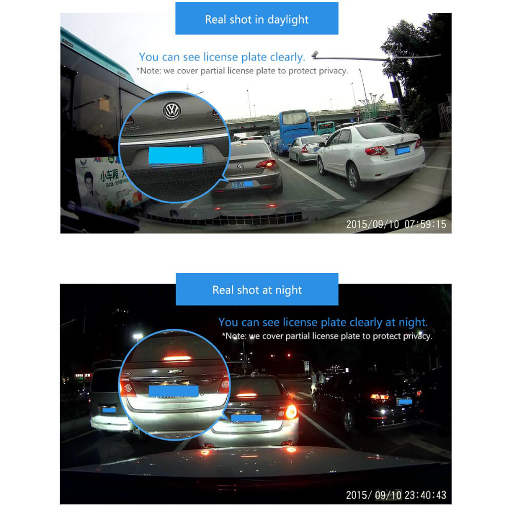 ROCK AutoBot Eye Novatek 96655 1080P FHD 150 Degree Car Recorder Sony Sensor Buit-in Wifi Car Camera + Dual Interfaces Car Chager - Rose Gold