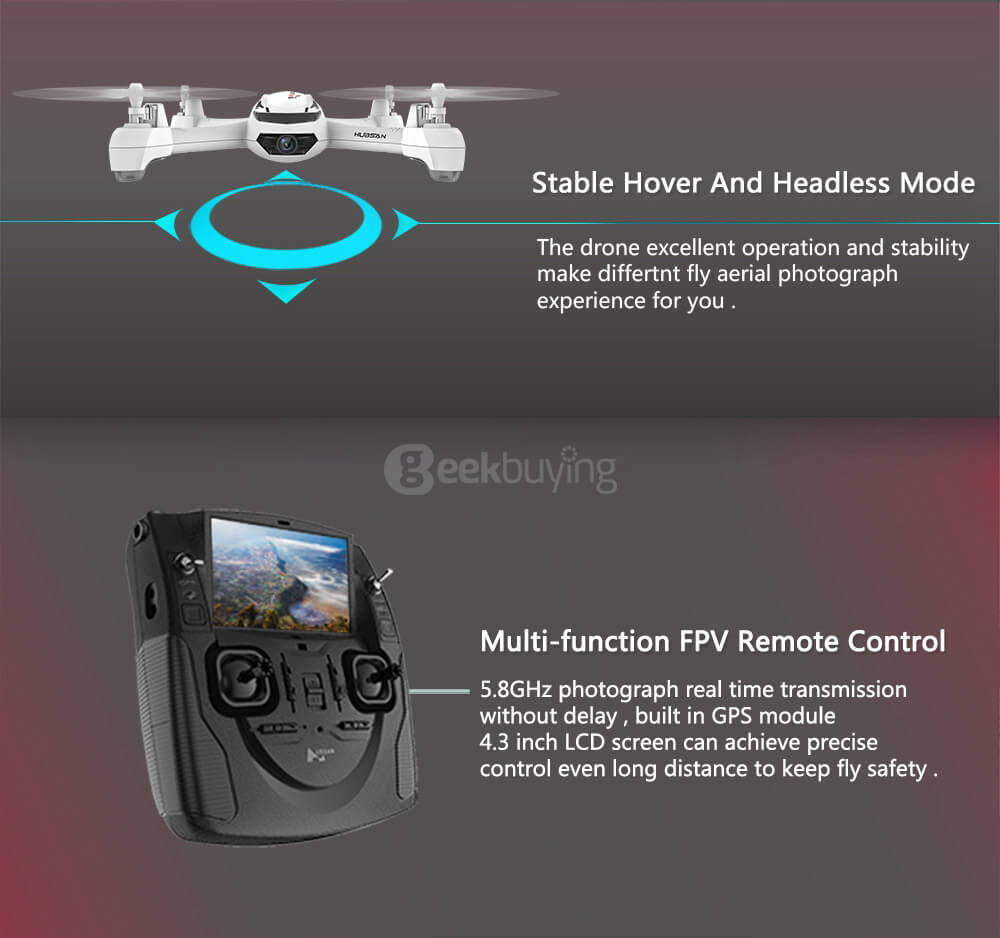 Hubsan X4 H502S 5.8G FPV GPS 720P HD Camera Altitude Hold Mode RC Quadcopter RTF