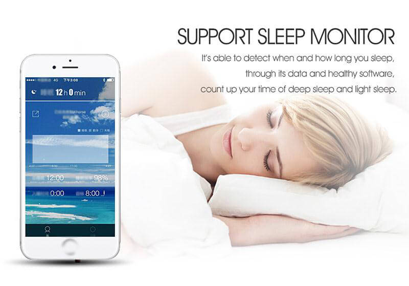 M6 Smart Bracelet Bluetooth 4.0 Headset Combo with Pedometer / Sleep Tracker / Dialer / Hand-free Calls / Anti-lost For Android iOS - Gold