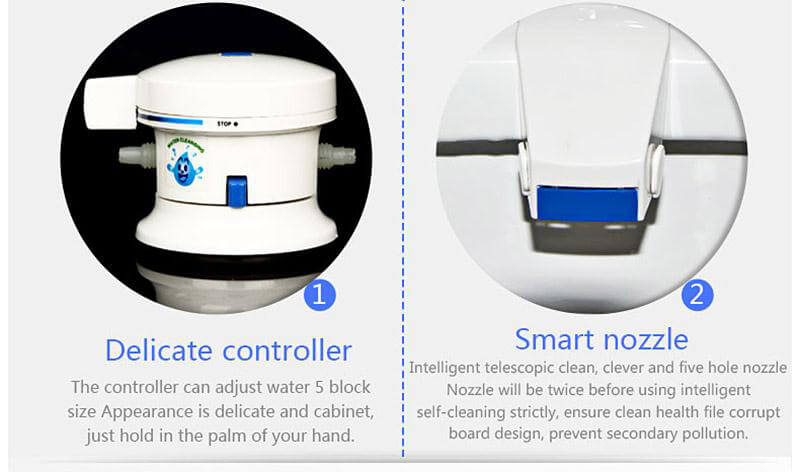 HESHE B81 Bathroom Smart Toilet Seat Bidet Intelligent Toilet Flushing Sanitary Device with US Adapter - White