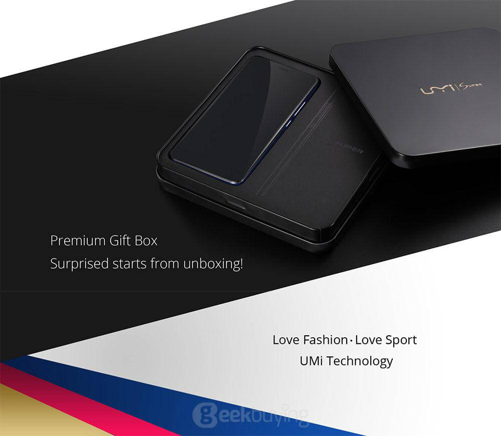 UMI Super Euro Edition 5.5inch FHD Android 6.0 MTK6755 Smartphone Octa core 2.0GHz 4GB 32GB 13.0MP Touch ID Type-C LED Notification 4000mAh Battery - Blue
