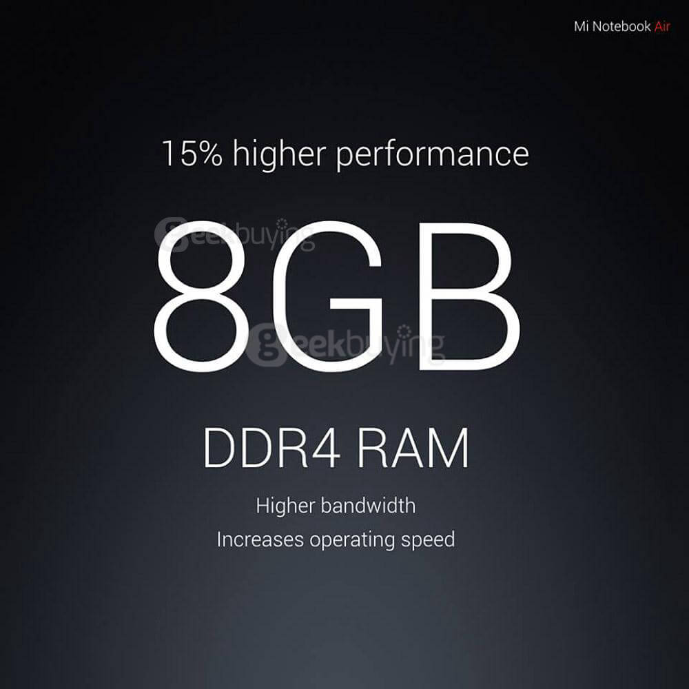 Xiaomi Mi Notebook Air 13.3 inch Laptop Intel Core i5-6200U Dual Core 2.7GHz Windows 10 Home 8GB RAM 256GB SATA SSD FHD 1920*1080 Bluetooth 4.1 WiFi Backlight Keyboard - Silver