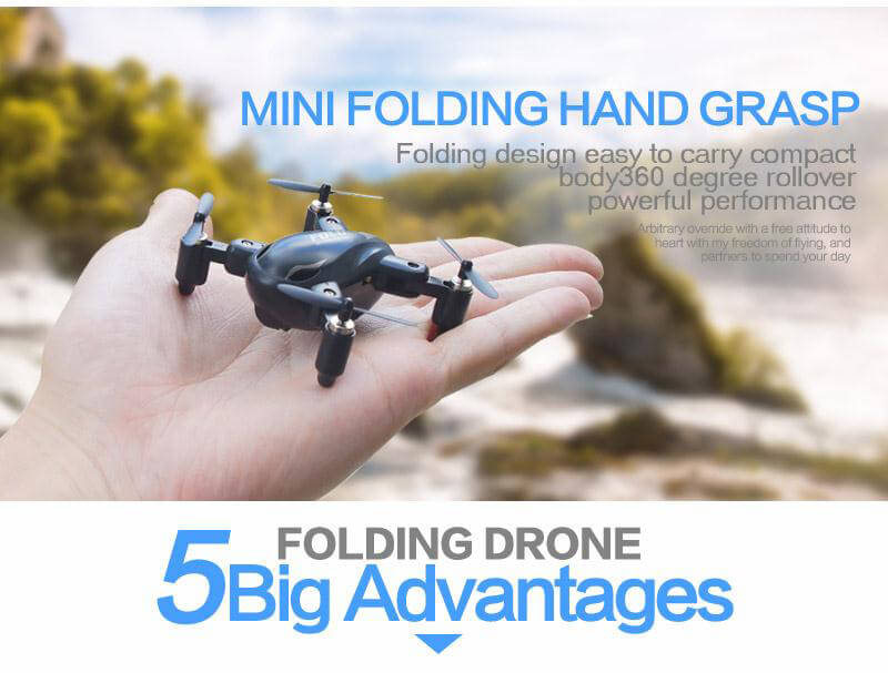 SY X31 Foldable Arm Headless Mode 2.4G 4CH Mini RC Quadcopter RTF - Black