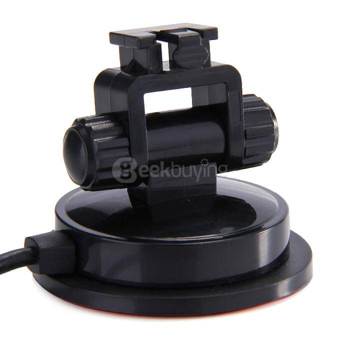 Car DVR Holder Car Recorder Stand PC Mounting Chuck Bracket With Cable For GPS Module For DVR GS8800 Car Camera - Black