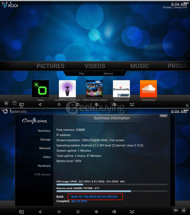 R-BOX Plus 4K Android 5.1.1 RK3229 2G/16G KODI 16.1 Preinstalled TV BOX WIFI Bluetooth4.0 HDMI Miracast DLNA