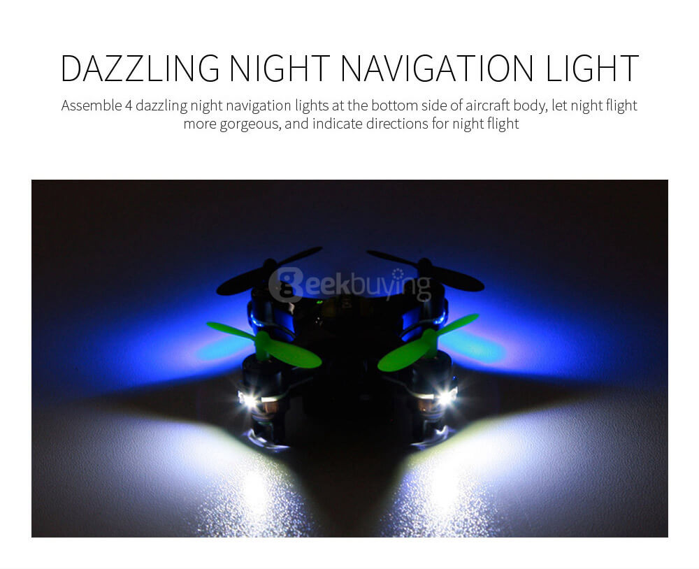 DHD D2 MINI With 2.0MP HD Camera Headless Mode 3D Roll RC Quadcopter RTF - Black