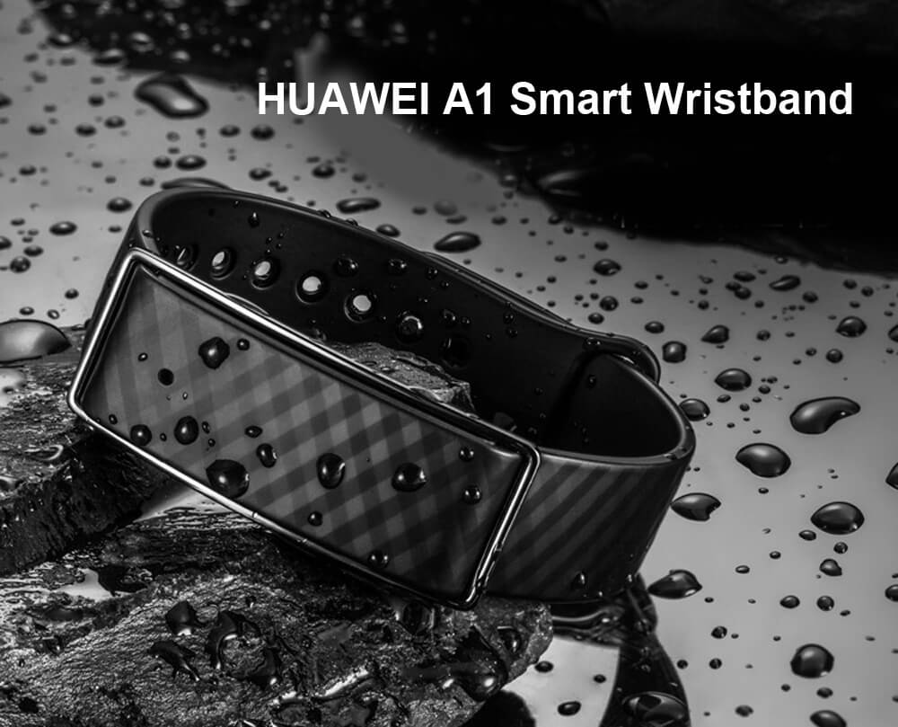 HUAWEI HONOR A1 Bluetooth 4.2 Smart Bracelet with UV Test / Sleep Monitor / Pedometer / Call Reminder For Android iOS (Genuine Leather Band) - Blue