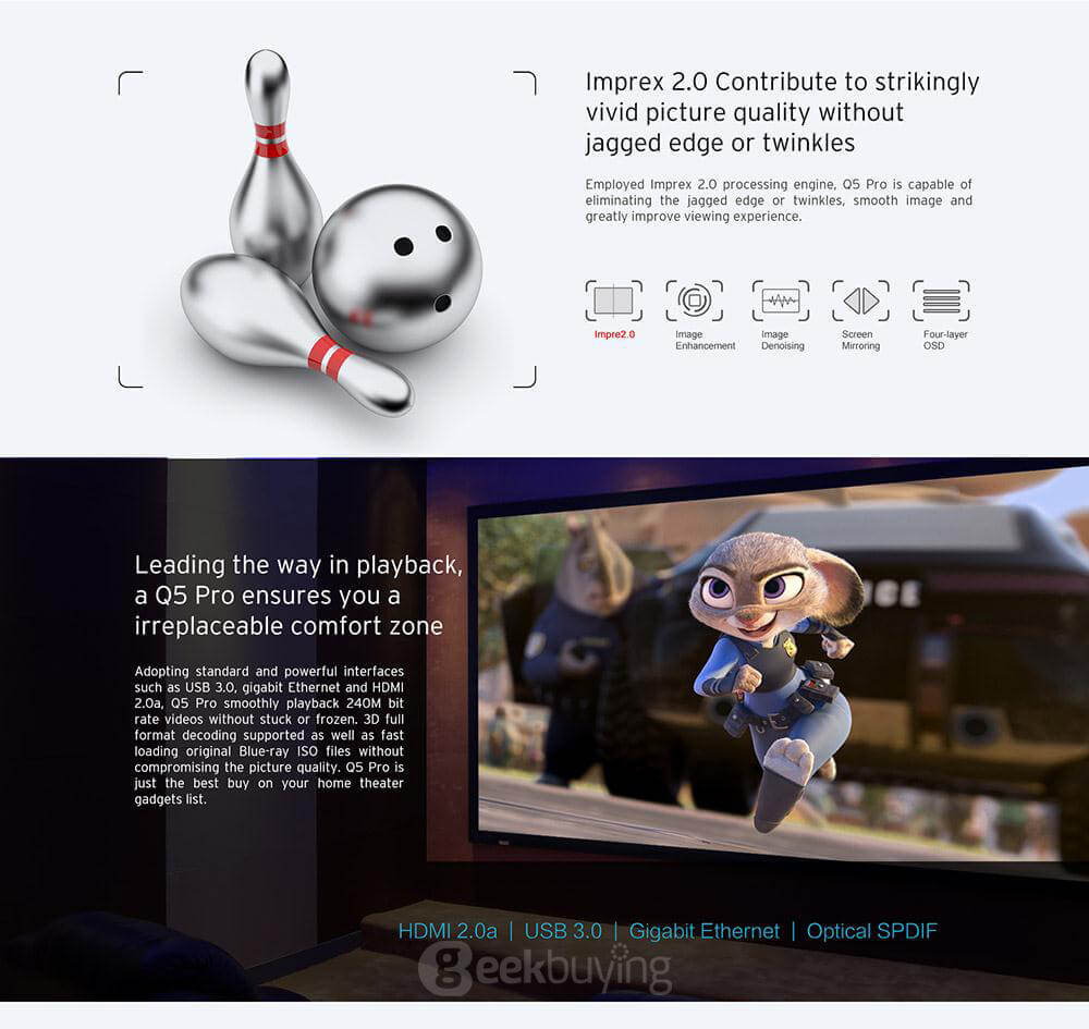 Bundle Himedia Q5 Pro HI3798CV200 4K@60fps Android 5.1 TV BOX + T2 2.4G Wireless Air Mouse