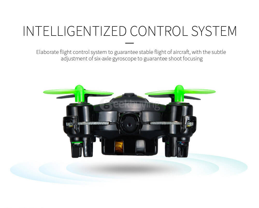 DHD D2 MINI With 2.0MP HD Camera Headless Mode 3D Roll RC Quadcopter RTF - Black