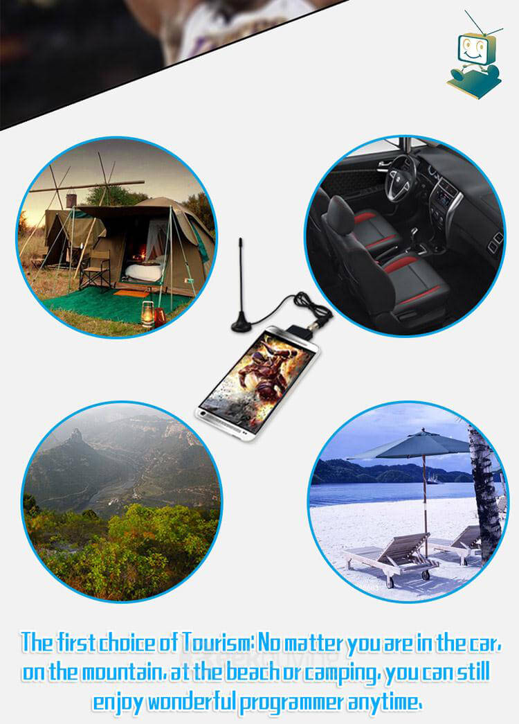 D206 DVB-T2 Live TV HD Digital TV Receiver TV Tuner Satellite Receiver TV Stick For Android Phone & Tablet