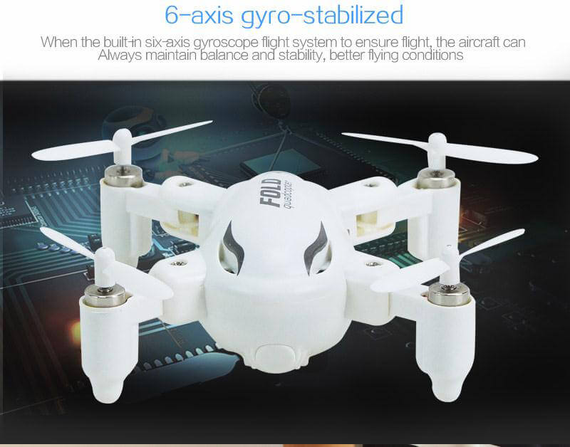 SY X31 Foldable Arm Headless Mode 2.4G 4CH Mini RC Quadcopter RTF - White