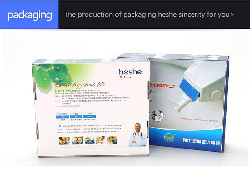 HESHE B81 Bathroom Smart Toilet Seat Bidet Intelligent Toilet Flushing Sanitary Device with US Adapter - White