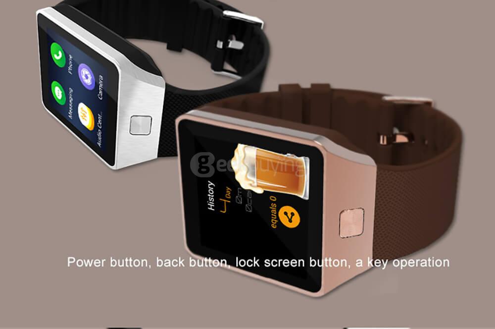 TenFifteen QW09 3G Smart Watch Phone Android 4.4 1.54 inch MTK6572 Dual Core 1.2GHz 512MB/4GB 5.0MP Camera Bluetooth 4.0 WiFi - Silver