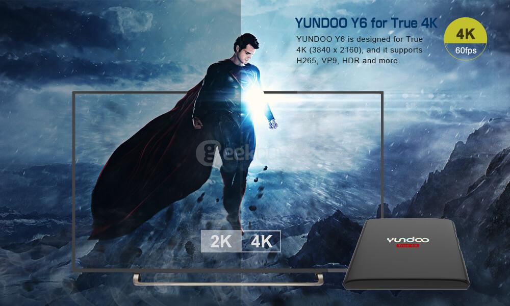 Bundle YUNDOO Y6 Android 6.0 Marshmallow Amlogic S905X 2G/32G TV BOX + Tronsmart TSM01 English Version Air Mouse
