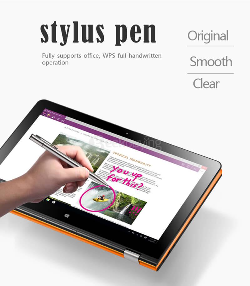 Voyo VBook V3 Fingerprint Version Ultrabook 13.3 inch Windows 10 4GB/64GB Intel Cherry Trail Z8300 Quad 1.84GHz IPS 1920*1080 (With Keyboard and Stylus) - Orange