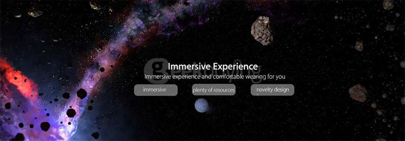 Original Xiaomi VR Mi VR Play Immersive 3D VR Virtual Reality Headset FOV84 for 4.7-5.7 Inches Smartphones - Flowers