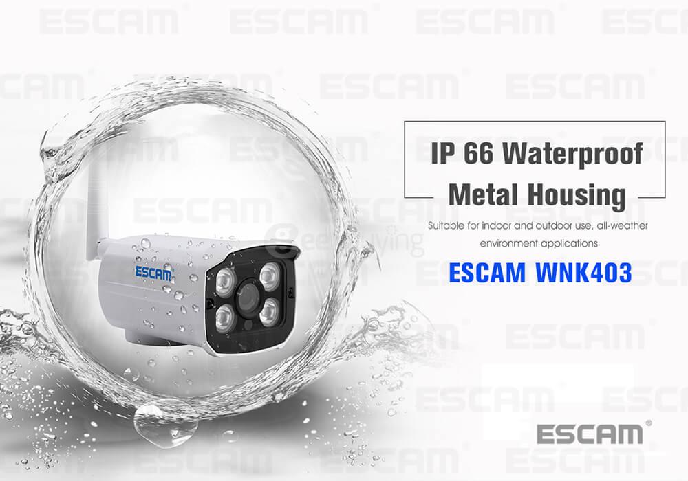 ESCAM WNK403 4CH WiFi IP Cameras and 1CH WiFi NVR 720P Wireless NVR Kit