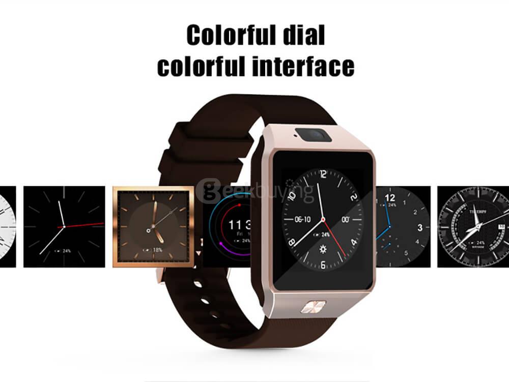 TenFifteen QW09 3G Smart Watch Phone Android 4.4 1.54 inch MTK6572 Dual Core 1.2GHz 512MB/4GB 5.0MP Camera Bluetooth 4.0 WiFi - Black