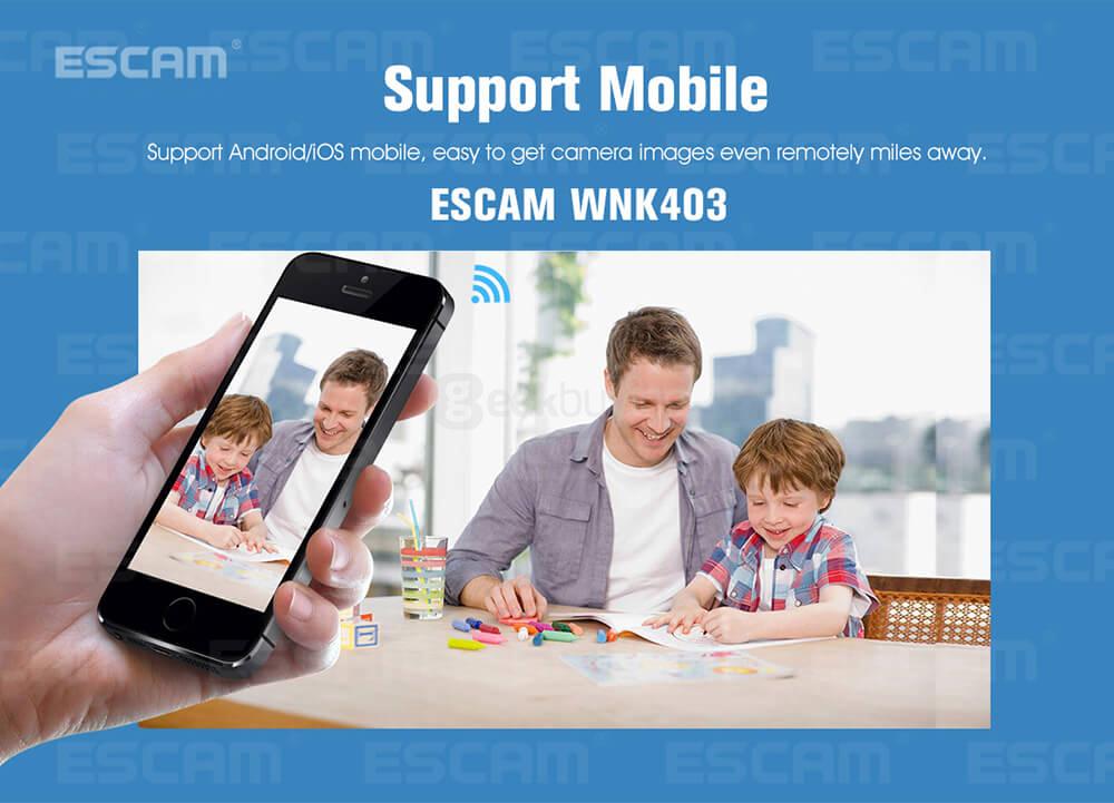 ESCAM WNK403 4CH WiFi IP Cameras and 1CH WiFi NVR 720P Wireless NVR Kit
