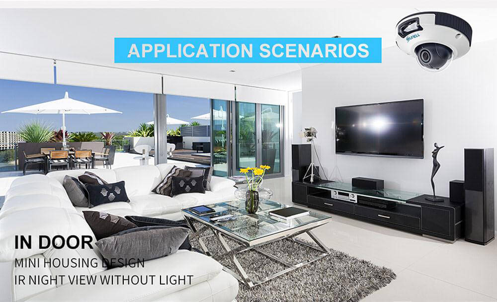 Sunell EA-92491 4CH 1080P Professional IP Camera and NVR Kit Support Mobile Remote Accession IP66 Waterproof
