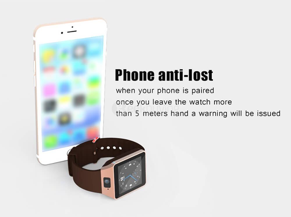 TenFifteen QW09 3G Smart Watch Phone Android 4.4 1.54 inch MTK6572 Dual Core 1.2GHz 512MB/4GB 5.0MP Camera Bluetooth 4.0 WiFi - Black