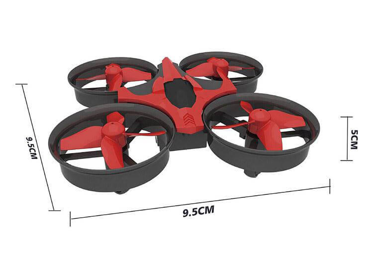 NIHUI NH010 MINI 2.4G 4CH 6Axis Gyro Headless Mode RC Quadcopter RTF - Red
