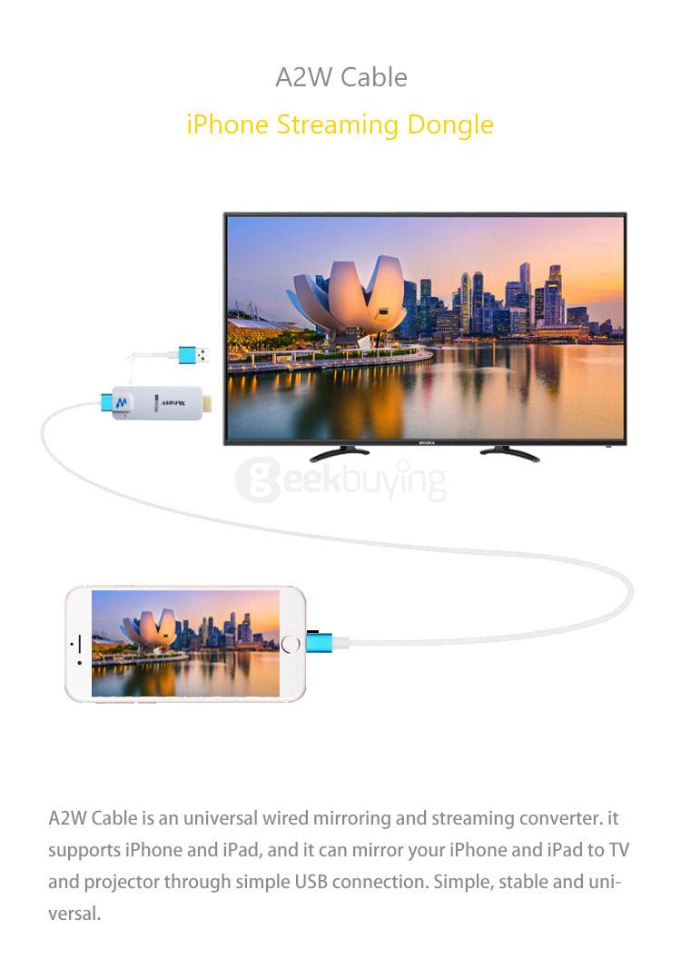 Measy A2W Cable 1080P FHD HDMI Dongle