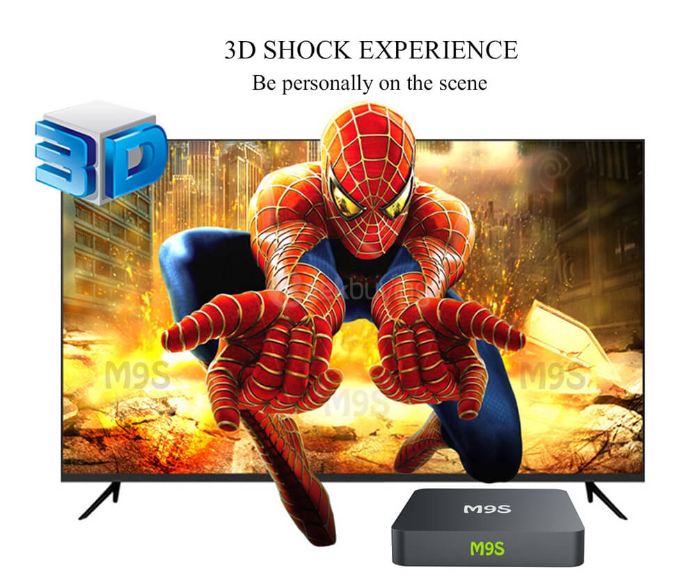 Bundle M9S Android 5.1 Lollipop Amlogic S905 TV BOX 1G/8G 802.11b/g/n Gigabit LAN Bluetooth KODI + Tronsmart TSM01 EN Air Mouse