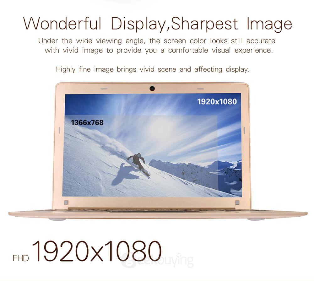 Jumper EZbook Air Laptop 11.6 inch Windows 10 4GB/128GB Intel Cherry Trail Z8350 Quad Core 1.92GHz FHD Screen 1920*1080 Type-C Dual WiFi - Gold