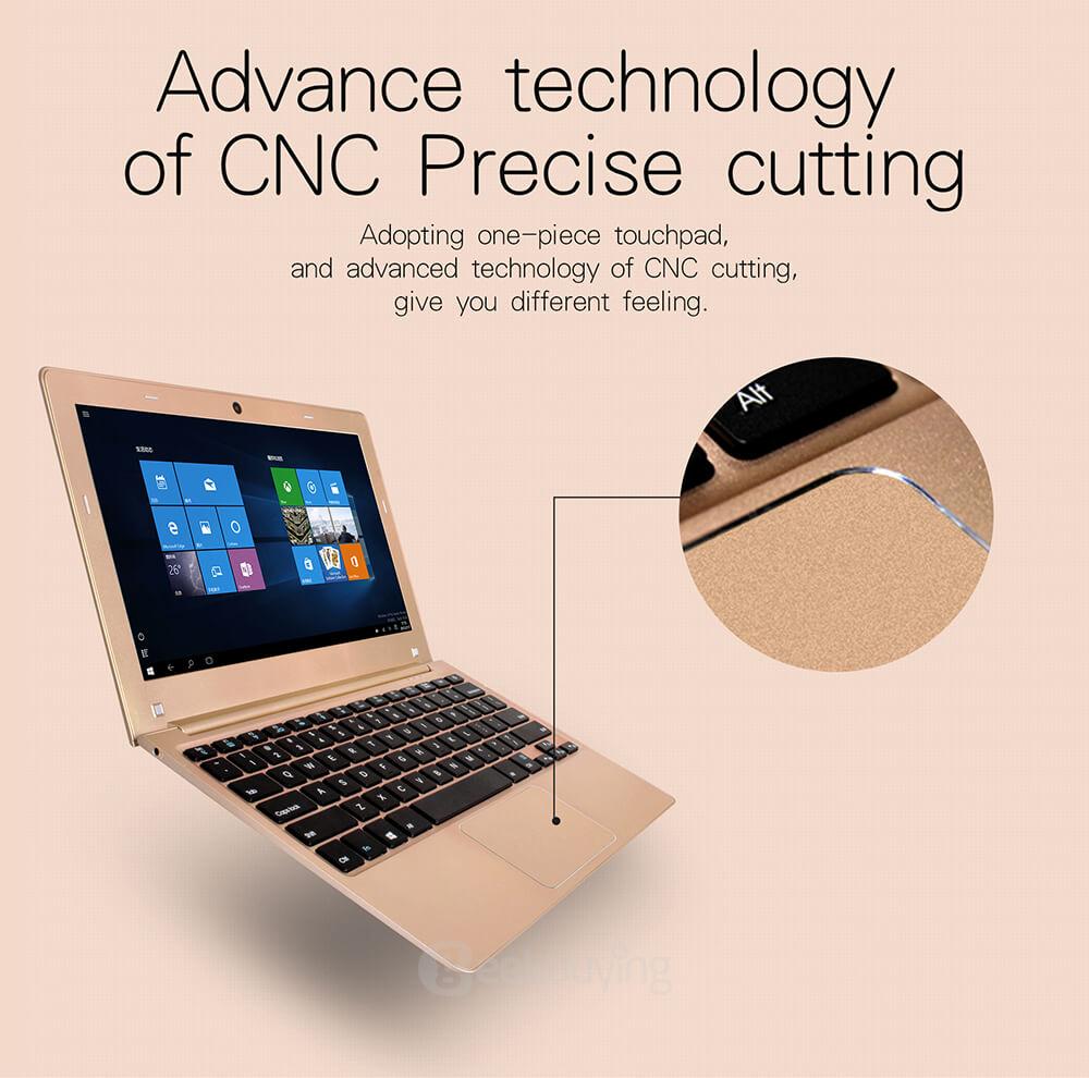 Jumper EZbook Air Laptop 11.6 inch Windows 10 4GB/128GB Intel Cherry Trail Z8350 Quad Core 1.92GHz FHD Screen 1920*1080 Type-C Dual WiFi - Gold